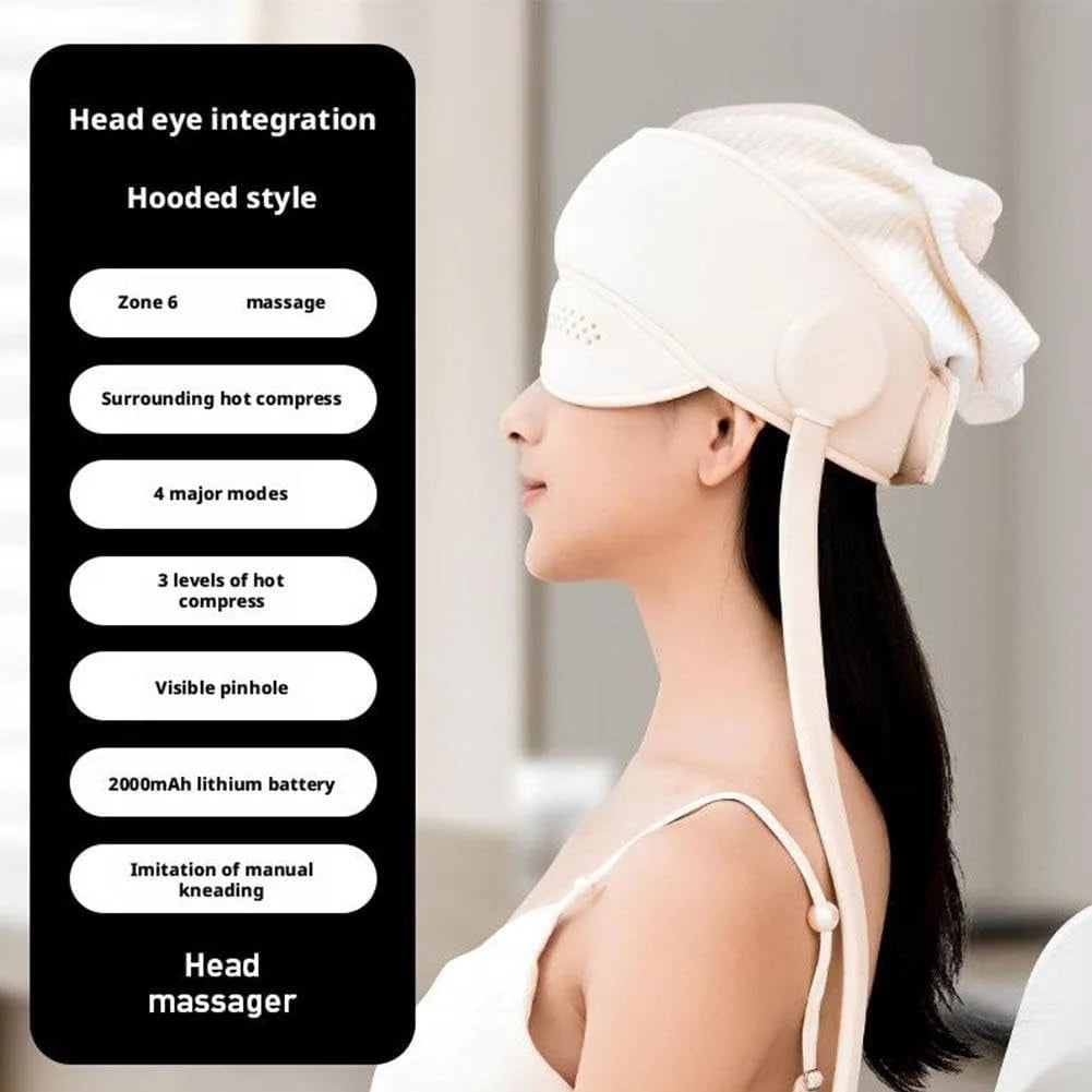 Air Pressure Head & Eye Massager – Heated Graphene Therapy for Sleep & Stress Relief