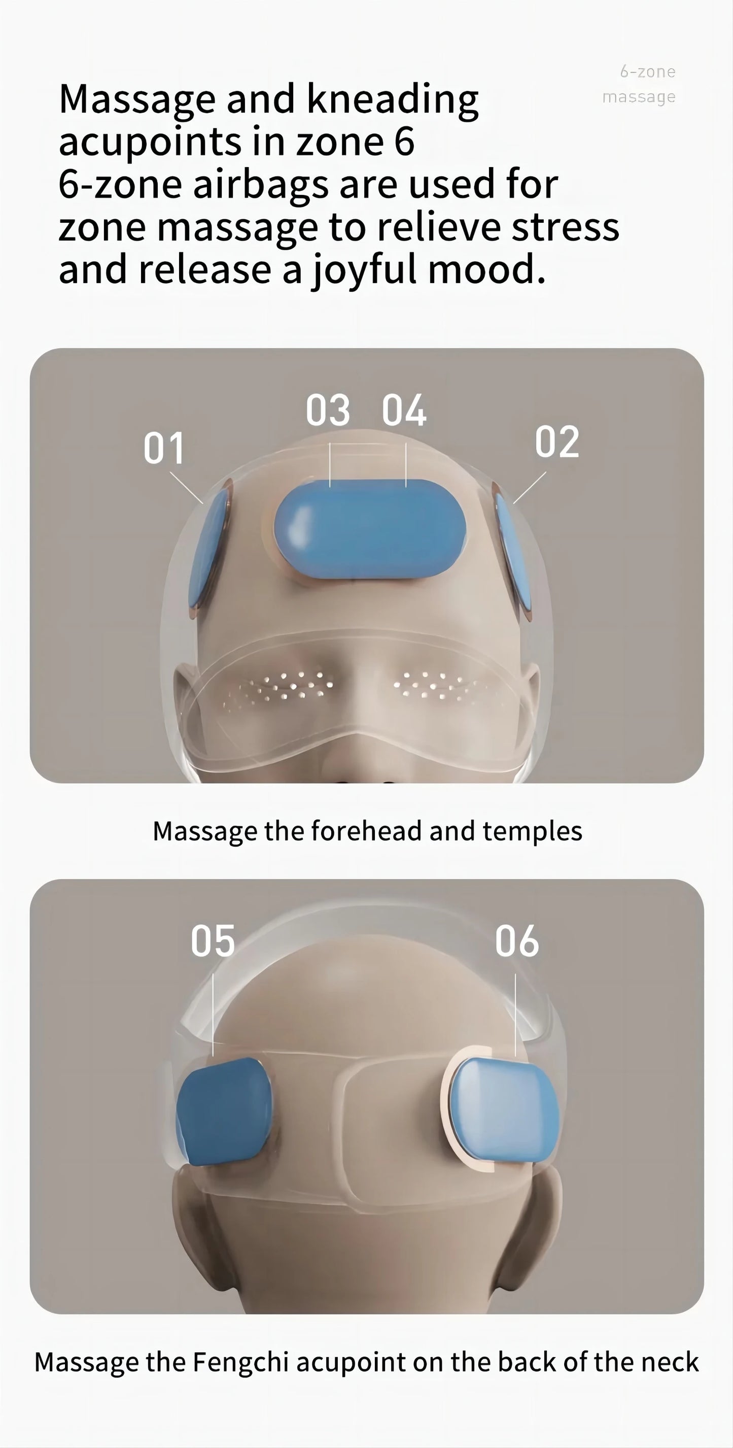 Air Pressure Head & Eye Massager – Heated Graphene Therapy for Sleep & Stress Relief